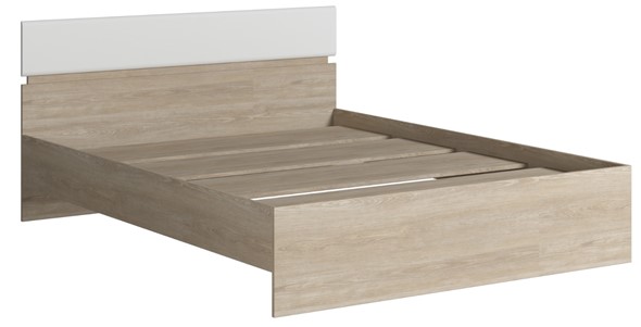Кровать 2-спальная Светлана 1600, белый/дуб сонома в Саратове - изображение