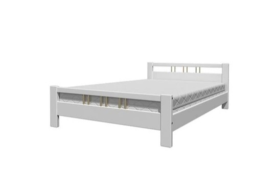 Спальная кровать Вероника-3 (Белый Античный) 160х200 в Саратове - изображение