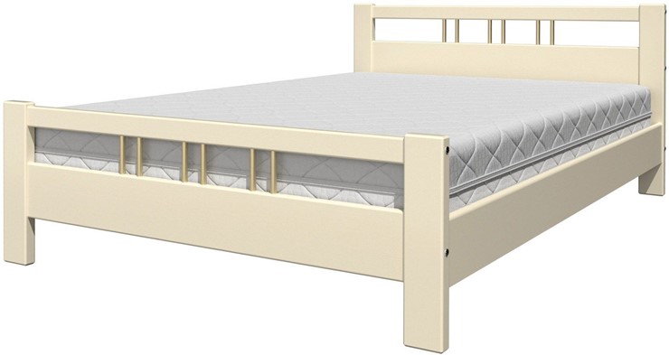 Двуспальная кровать Вероника-3 (Слоновая кость) 160х200 в Саратове - изображение 4