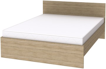 Спальная кровать K16 с основанием, цвет Дуб Сонома в Саратове