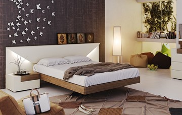 Спальная кровать Elena с подсветкой (160x200) в Саратове - предосмотр 1