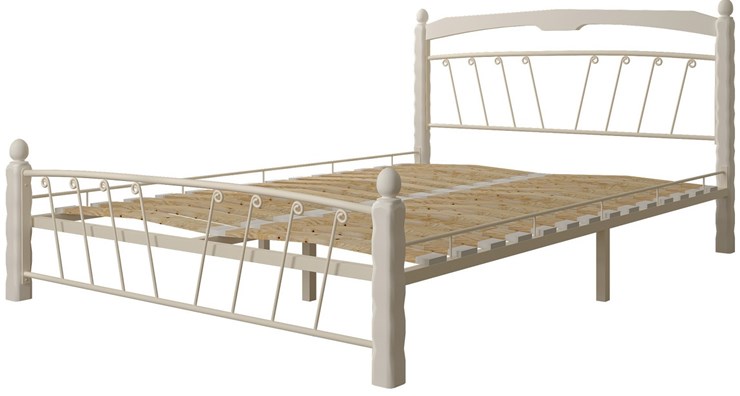 Спальная кровать Муза 1, 1400, белый в Саратове - изображение 1