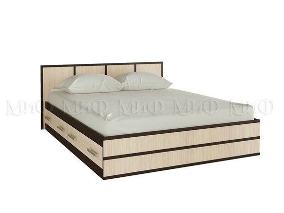 Спальная кровать Сакура 1200 с ящиками в Саратове - изображение