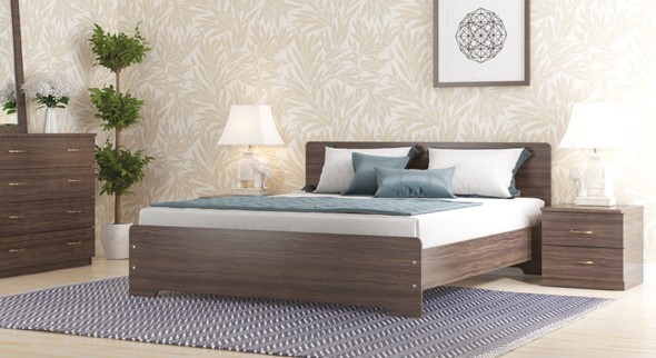 Кровать Золушка, 160х200 с основанием, венге в Балаково - изображение
