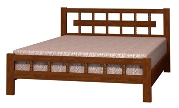 Спальная кровать Натали-5 (Орех) 90х200 в Саратове