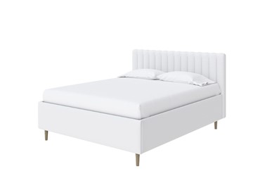 Кровать с бельевым ящиком Madison Lite 140x200, Экокожа (Белый) в Саратове