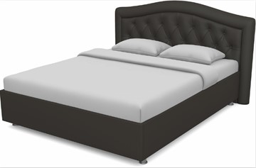 Кровать спальная Луиза 1600 с основанием (Nitro Brown) в Энгельсе