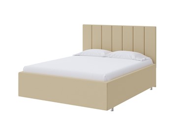 Спальная кровать Modern Large 90х200, Экокожа (Бежевый) в Саратове