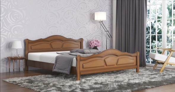 Спальная кровать Легенда 160*200 с основанием в Балаково - изображение