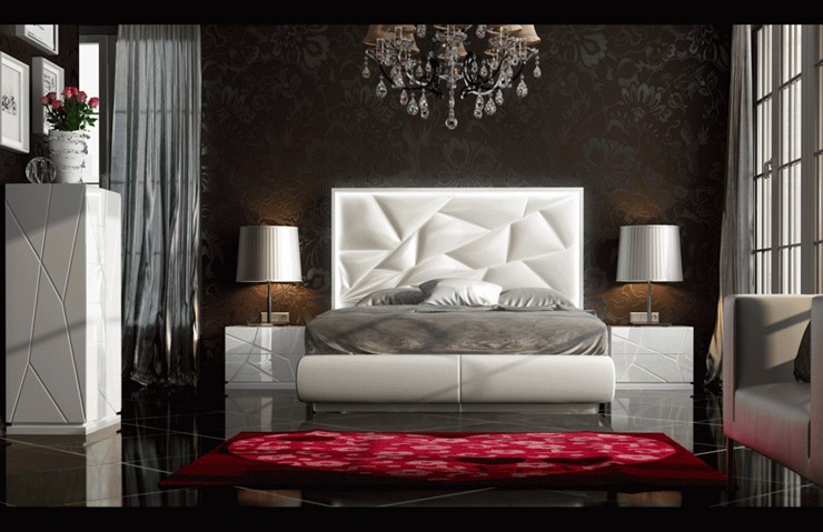 Спальная кровать FRANCO KIU 1242 с LED подсветкой изголовья (160х200) в Энгельсе - изображение 11