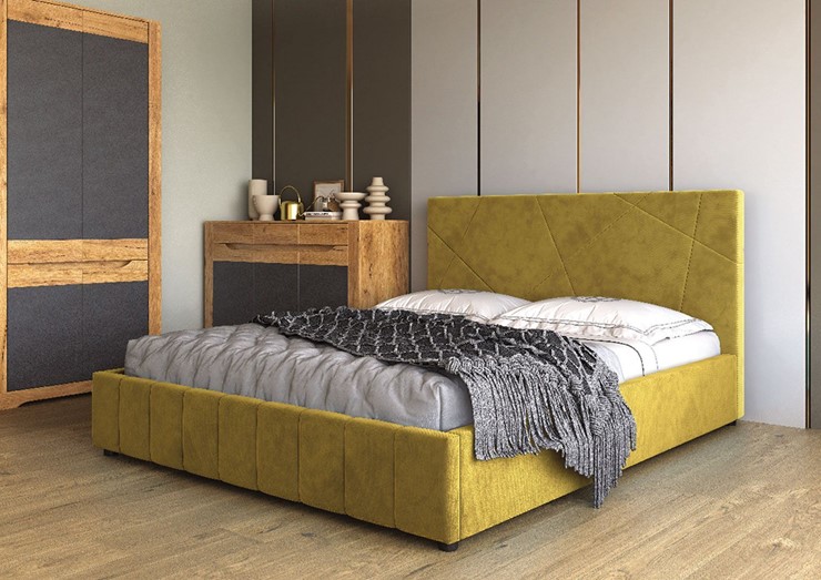 Кровать в спальню Нельсон Абстракция 120х200 (вариант 1) без основания в Энгельсе - изображение 1