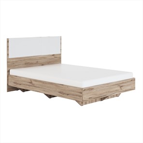 Кровать полутороспальная Николь (мод.1.2) 1,4 белая экокожа, с ортопедическим основанием в Саратове