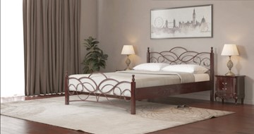 Спальная кровать Марго 140*190 с основанием в Балаково