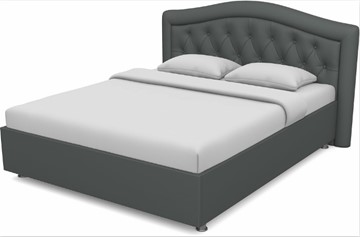 Кровать 1.5-спальная Луиза 1400 с основанием (Nitro Grey) в Энгельсе