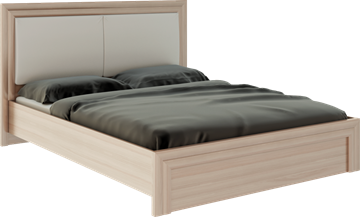 Кровать спальная Глэдис М31 (Шимо светлый/Белый текстурный) в Саратове