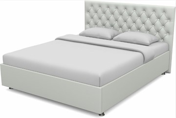 Кровать 2-спальная Флоренция-А 1600 с основанием (Nitro White) в Энгельсе