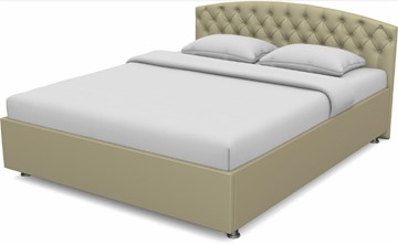 Кровать спальная Пальмира 1600 с основанием (Nitro Сream) в Энгельсе