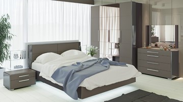 Модульная спальня Наоми №3, цвет Фон серый, Джут в Саратове
