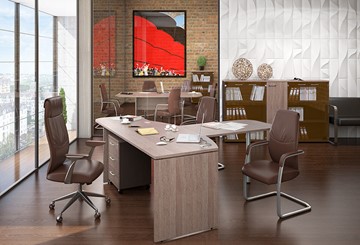 Набор мебели в офис Xten для двух сотрудников с тумбочками в Энгельсе - предосмотр 2