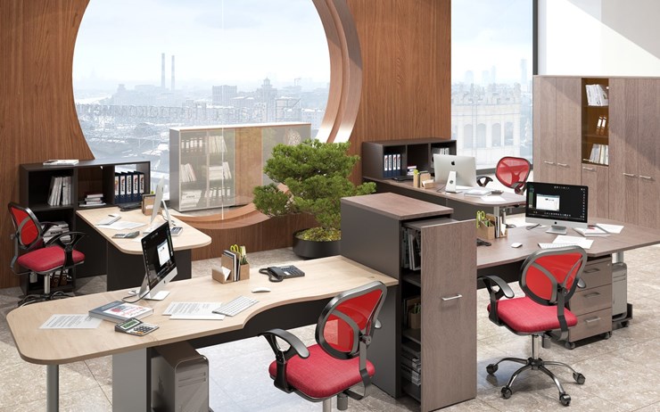 Набор мебели в офис Xten для двух сотрудников с тумбочками в Энгельсе - изображение 5