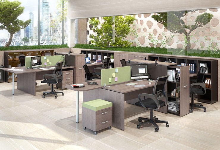 Набор мебели в офис Xten для двух сотрудников с тумбочками в Энгельсе - изображение 1