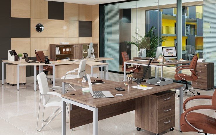Комплект офисной мебели Xten S 1 - один стол с приставным брифингом в Саратове - изображение