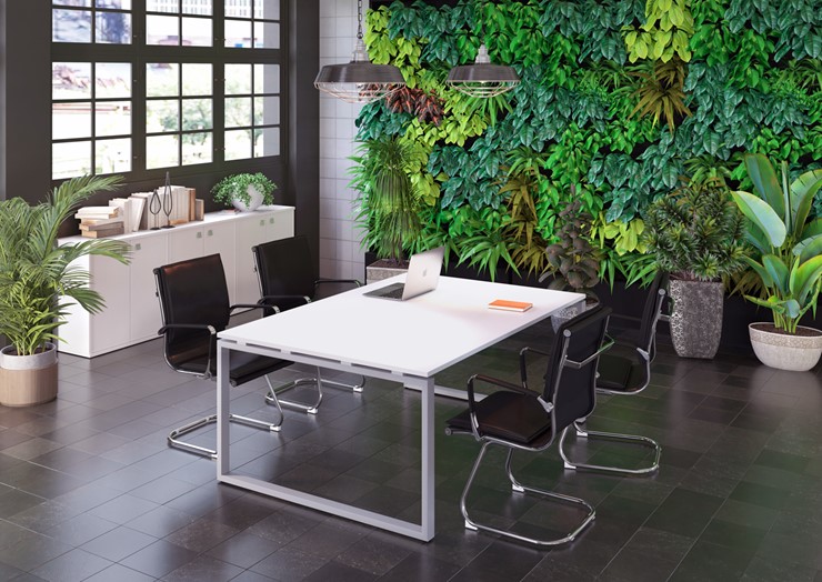 Комплект офисной мебели Metal System Style (Серый/Белый) в Саратове - изображение