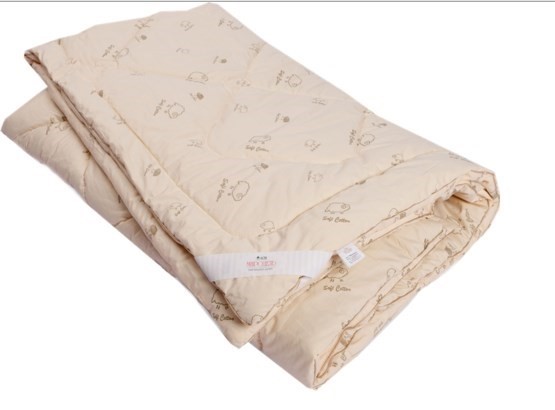 Одеяло Овечья шерсть, теплое, ПВХ, тик в Саратове - изображение