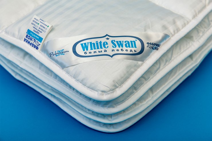 Одеяло всесезонное евро Белый лебедь в Саратове - изображение 1