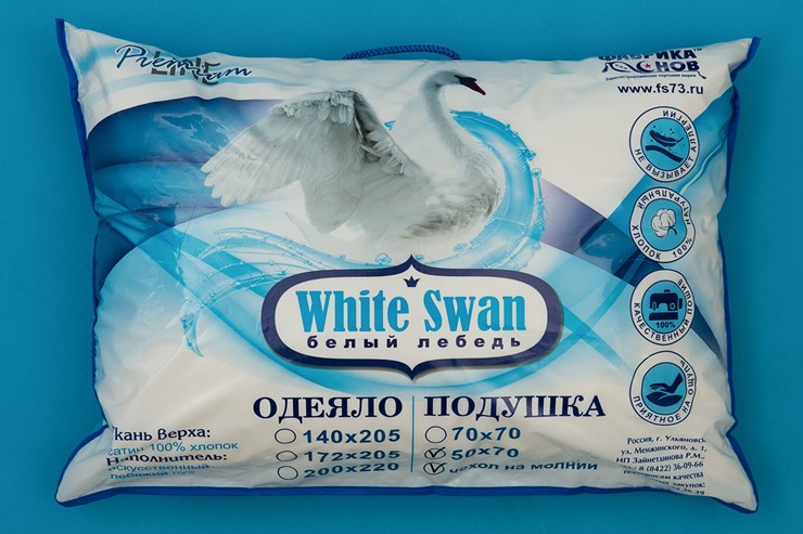Подушка 50х70 Белый лебедь в Саратове - изображение 2