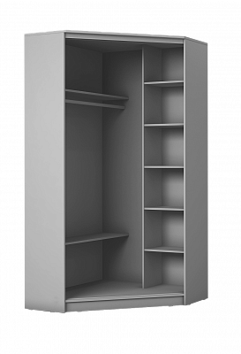 Угловой детский шкаф Хит-У-24-4-77-29, Панда, Белый в Саратове - изображение 1