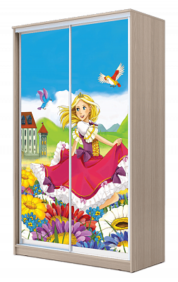 Детский шкаф-купе ХИТ 23-17-77-11, Принцесса, шимо свеилый в Саратове - изображение
