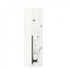 Шкаф одностворчатый Джоли Тип 1 ЛД 535.010, Серый шелк в Энгельсе