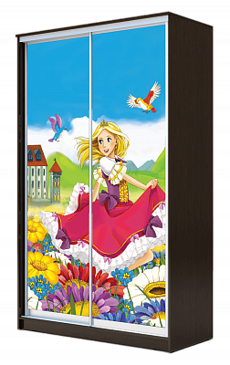 Детский шкаф-купе ХИТ 23-4-17-77-11, Принцесса, венге в Саратове - изображение