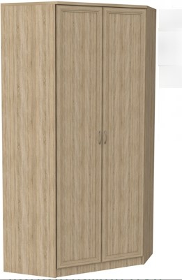 Шкаф распашной 403 несимметричный, цвет Дуб Сонома в Саратове - изображение