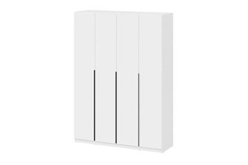 Четырехстворчатый шкаф ШК 5 (1600) Белый текстурный в Саратове