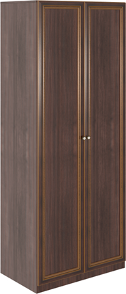 Шкаф двухстворчатый Беатрис М02 (Орех Гепланкт) в Саратове - изображение