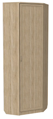 Шкаф распашной 402 угловой со штангой, цвет Дуб Сонома в Энгельсе - изображение
