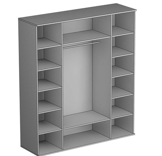 Шкаф четырехдверный Twist, 2 зеркала, (Tw-ШО-04 2г/2зр) в Энгельсе - изображение 1
