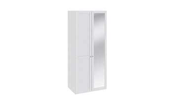 Распашной шкаф Ривьера для одежды с зеркальной дверью левый СМ 241.07.002 L в Саратове