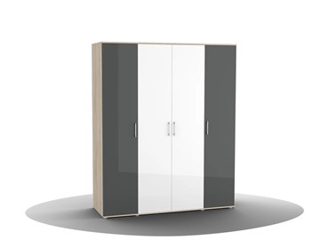Шкаф для одежды Silvia, ШО-04 (2г/2зр), цвет фасада антрацит в Энгельсе