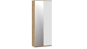 Шкаф распашной с 2-мя дверьми Хилтон Исп.2.1 (Дуб Крафт Золотой/Белый матовый) в Саратове