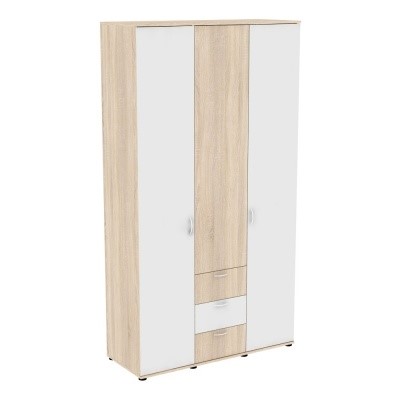 Шкаф 3-х дверный H57, ДСС-Белый в Энгельсе - изображение