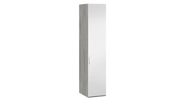 Шкаф одностворчатый Эмбер правый СМ-348.07.002 R (Дуб Гамильтон/Белый глянец) в Саратове