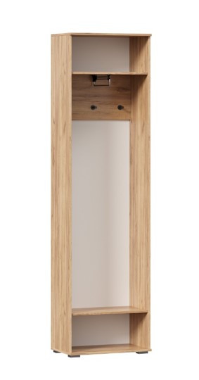 Шкаф одностворчатый Фиджи с декоративными накладками 659.300, Дуб Золотой/Антрацит в Саратове - изображение 2