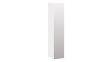 Шкаф для белья с 1 зеркальной дверью Порто (580) СМ-393.07.002 (Белый жемчуг/Белый жемчуг) в Энгельсе