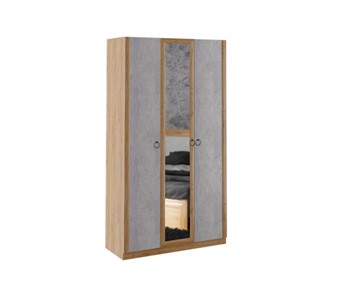 Распашной шкаф Глэдис М23 (Дуб золотой/Цемент светлый) в Саратове
