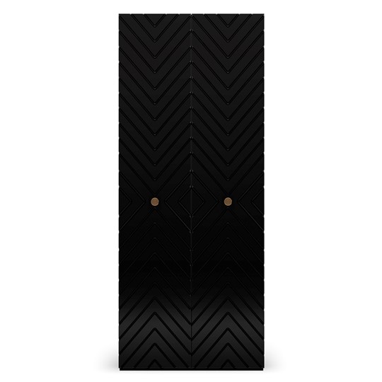 Шкаф с глухим фасадом Марсель 900 (черный) в Энгельсе - изображение 1