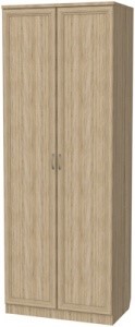 Шкаф 2-х створчатый 101 со штангой,цвет Дуб Сонома в Саратове - изображение