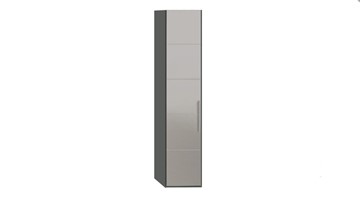 Шкаф Наоми с зеркальной дверью левый, цвет Фон серый, Джут СМ-208.07.02 L в Саратове